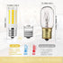 E17 LED Bulb Dimmable, Microwave Light Bulbs Under Hood, 40W Incandescent Replacement, 4000K Natural White, 120V 4W 400LM Appliance Bulbs for Stov...
