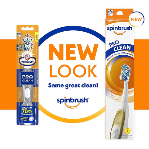 ARM & Hammer Spinbrush Pro-Clean Replacement Brush Heads, Medium 2 ea (Pack of 3)...