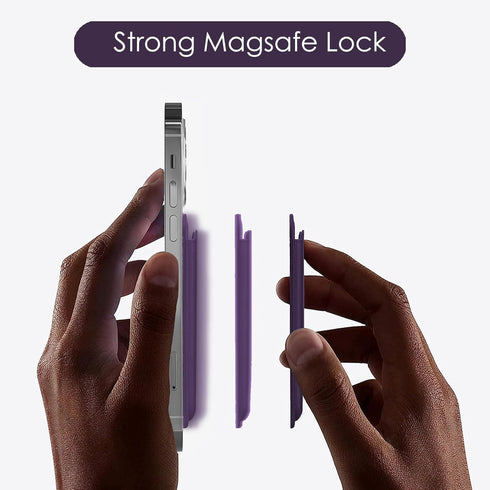 Magnetic Phone Wallet Compatible with Magsafe Wallet, Card Holder for iPhone Supports Car Stand, Kickstand Phone Card Holder for iPhone 15/14/13/1...