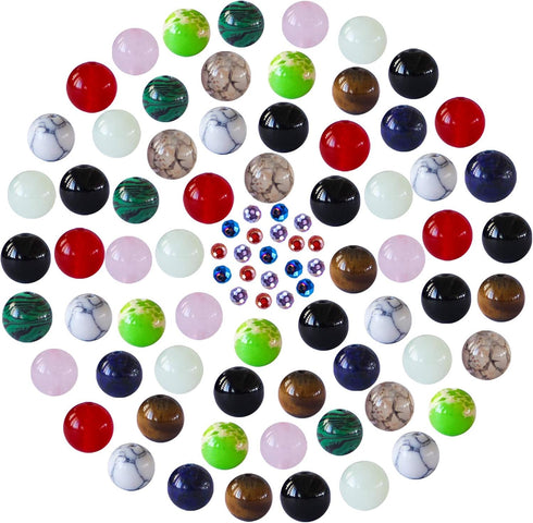 Fishdown Mixed Stone Beads Kit - 290 Pcs Crystal, Chakra Healing, Wooden & Gemstone Beads for Jewelry Making DIY Kit...