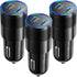 USB C Car Charger 40W, OKRAY 3-Pack 2-Port Type C Phone 15 Car Charger PD3.0 Fast Charging Car Phone Charger Cigarette Lighter Adapter Compatible ...