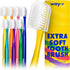 Extra Soft Toothbrush for Adults Sensitive Gums and Teeth with Individual Head Covers, 7 Pcs Manual Toothbrushes - Family and Guests (7 Counts, So...