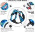 PoyPet No Pull Dog Harness, Reflective Adjustable No Choke Pet Vest with Front & Back 2 Leash Attachments, Soft Control Training Handle for Small ...