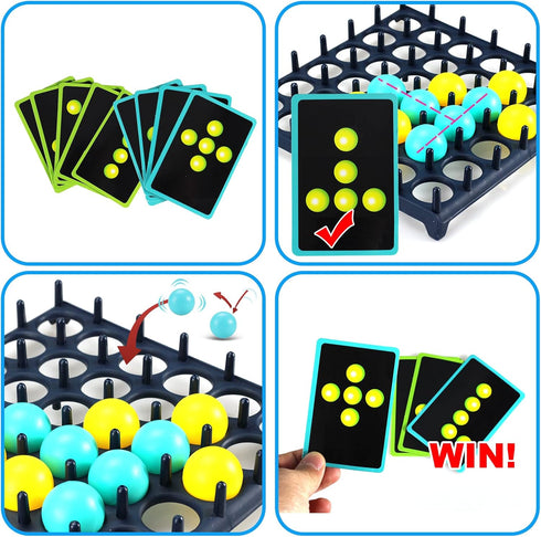 Bounce Ball Game, Bounce Ball Party Game and Jumping Ball Tabletop Game Toys Desktop Activate Bouncing Ball for Family Adults and Kids, Creative G...