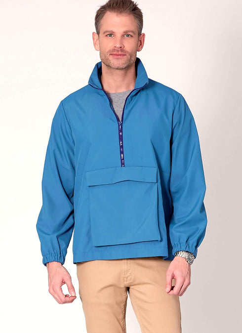 McCall's Patterns McCall's Men and Women's Jacket and Hoodie, Sizes S-L Sewing Pattern, various, White...