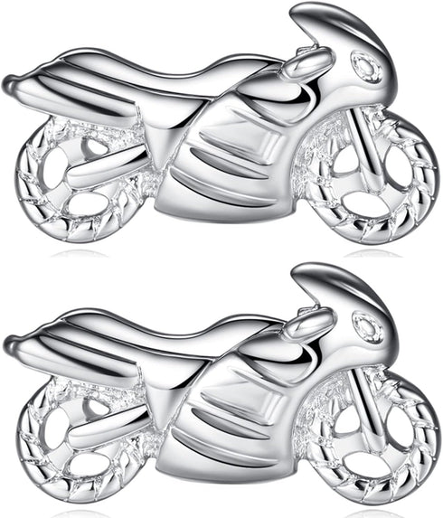 HONEY BEAR Racing Motorcycle Motorbike Cufflinks for Mens Shirt Gift Silver...