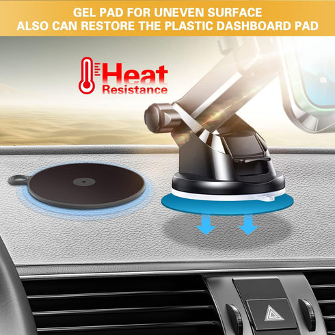 3M VHB Sticky Adhesive Replacement, 4pcs 3.15" Circle Double Sided Pads Gule for Dashboard/Windshield Suction Cup Phone Holder, 4pcs 23mm Round St...