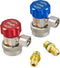 Orion Motor Tech R134a Quick Coupler Adapter, Adjustable R134a Adapters and AC Hose Fittings, HP and LP Connectors for R134a Car AC System Evacuat...