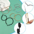 Huwujiu 80pcs Earring Hoops for Jewelry Making, Earrings Beading Hoop Earring Finding Circle Round Circle Round Beading Hoops for Earring DIY Craf...