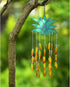 Pineapple Suncatcher Wind Chimes for Outside,Unique Pineapple Stained Glass Windchime for Outdoors Patio Garden Decor Makes A Great Birthday Gift ...
