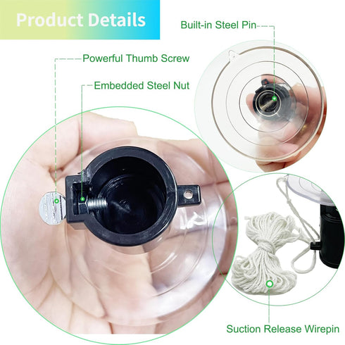 Suction Cup Light Bulb Changer, Light Bulb Changer for High Ceilings and Recessed Lights, Suction Cup Flat Light bulb Remover Tool for Living Room...