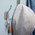 6 Pack Double Post Adhesive Wall Hooks, Heavy Duty Stainless Steel for Hanging Towel Coat Hat (3.6 in)...