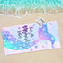 Bonsai Tree Mermaid Beach Towel, Mermaid Tail Cute Microfiber Bath Towel for Girls, Mermaid Scales Sand Free Quick Dry Womens Travel Towels for Yo...