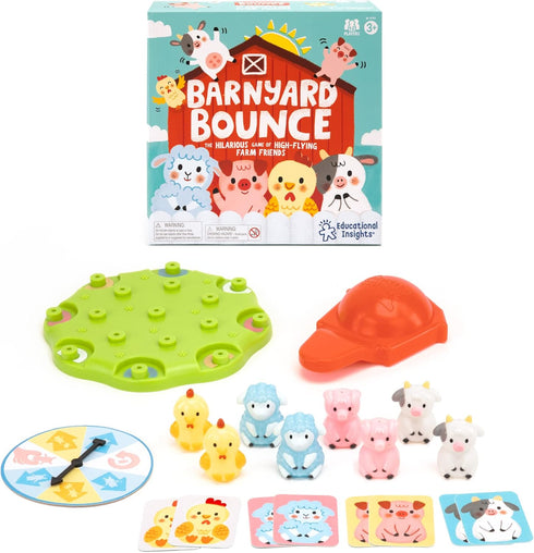 Educational Insights Barnyard Bounce Game, Preschool Memory & Matching Game, Easter Basket Stuffer, Gift for Boys & Girls Ages 3+...
