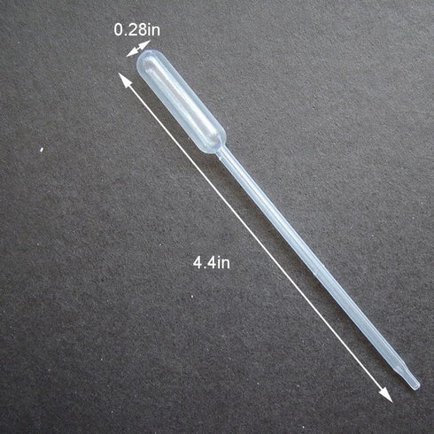 RUIAN 0.5ML Clear Disposable Plastic Eye Dropper Set Transfer Graduated Pipettes (100 PCS)...