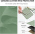 Slim Minimalist Wallet,Genuine Leather Front Pocket Wallets RFID Blocking Credit Card Holder,Card Wallet with Zipper Pocket for Men Women(Green)...