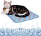 SEIS Dog Ice Pad Ice Silk Cats Kennel Mat Pet Cooling Pad Summer Cool Bamboo Mat Breathable Pad (Blue, S...