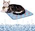 SEIS Dog Ice Pad Ice Silk Cats Kennel Mat Pet Cooling Pad Summer Cool Bamboo Mat Breathable Pad (Blue, S...