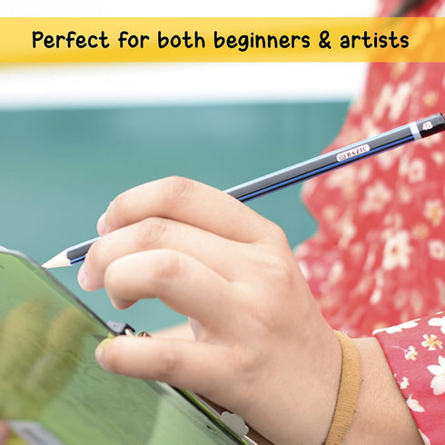 BAZIC Drawing Sketching Pencil Set, HB 2B 4B 6B 7B 8B, Professional Graphite Sketch Kit Pencils, for Artists Adults Beginners (6/Pack), 2-Packs...