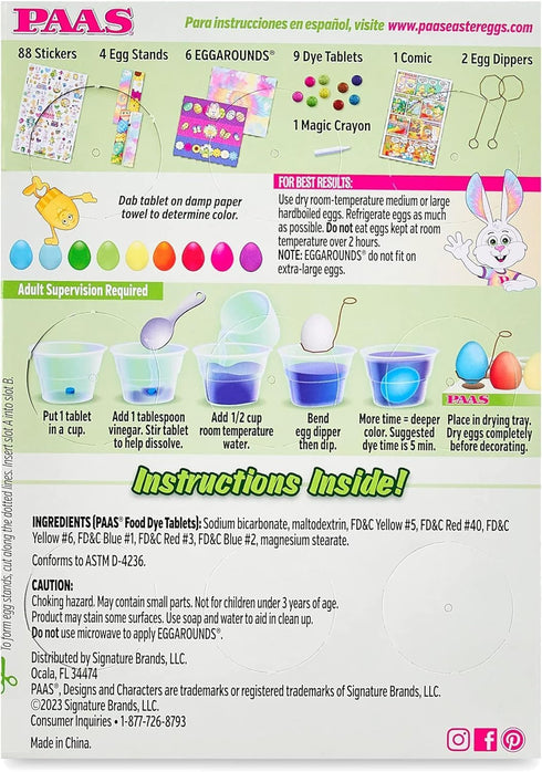 PAAS Deluxe Easter Egg Decorating Kit - America's Favorite Easter Tradition...