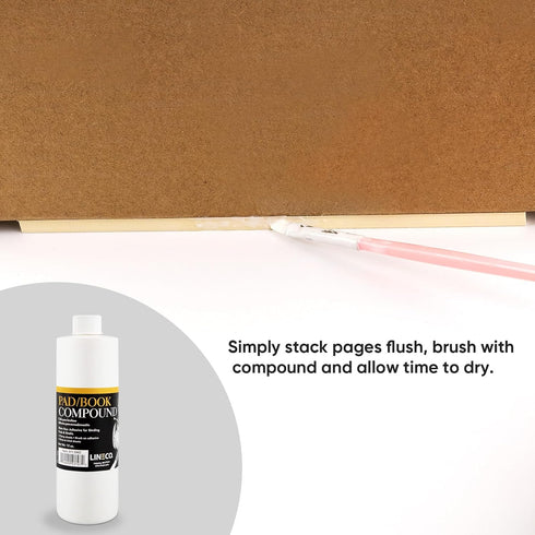 Lineco, Archival Glaze Padding Compound Adhesive for Book Binding Repair Paper, 12 oz. Adhesive Glue, White...
