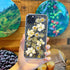 Abbery Designed for iPhone 11 Pro Max Pressed Flower Case, Cute Bling Glitter Sparkle Clear with Design Soft Silicone TPU Rubber Dried Real Floral...