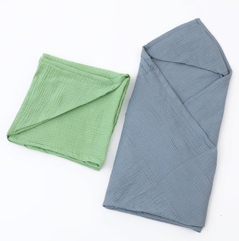 Baby Towels For New Born Baby 32x32 inch Baby Bath Towels with HODD For Babies 100% MUSLIN Cotton infant and toddlers Two Amazing Pack in each UNI...