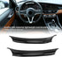 Keenso 2Pcs Car Interior Steering Wheel Carbon Fiber Decorative Decor Cover Trim for Stelvio/Giulia...