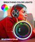 Kids Bluetooth Headphones, Wireless Headphones for Kids, Built-in Microphone, LED Lights, Noise Cancelling for Boys Girls Ages 6-18 or Adults (Bla...