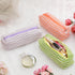 2 Pcs Cosmetic Bags Striped Makeup Bags Makeup Pouches Toiletry Bags Travel Organizers Makeup Travel Cases Beauty Organizers (Green Striped)...