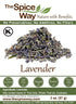 The Spice Way Lavender Flowers - (2 oz) dried flower buds for tea and culinary use - Culinary Lavender Buds - Dried Edible Lavender for Drinks, Ch...