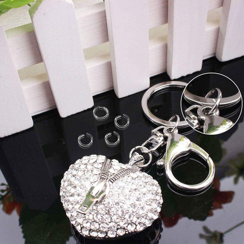 600 Pcs Silver Plated Jump Rings Split Rings Circle Clasp Connecting Rings Jewelry Necklace Bracelet Pendant Choker Charm Loops DIY Craft Earring ...