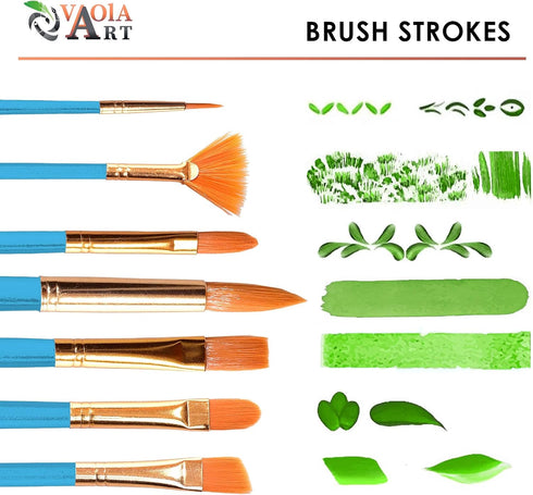 Paint Brush Set for Acrylic Painting Artist Paint Brushes Watercolor Brush Professional Oil Painting Brushes Gouache Paint Set for Body Small Craf...