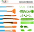 Paint Brush Set for Acrylic Painting Artist Paint Brushes Watercolor Brush Professional Oil Painting Brushes Gouache Paint Set for Body Small Craf...