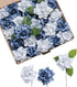 Ling's Moment Flowers 25pcs Fake Gardenia Blue Flowers Artificial Flowers with Stem, Fake Flowers for DIY Wedding Decorations Centerpieces Bouquet...