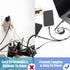2Pack 4ft Multi-USB Charger Cable Retractable 3-in-1 Multi-Charging Cable Adapter with Type-C/IP/Micro USB Port Connector, Compatible with Cell Ph...