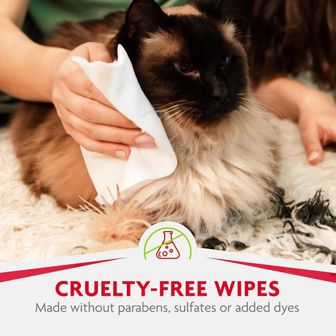 Furminator DeShedding Grooming Wipes for Cats Refresh and Deodorize Coat without Bathing, 50 Count...