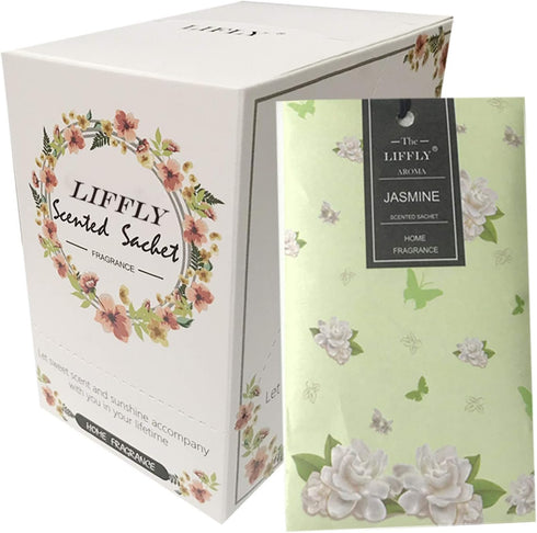 14 Packs Jasmine Scented Sachets for Drawers and Closets...