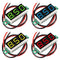4PCS 0.28 Inch Two-Wire DC LED Digital Voltmeter 2.5V-30V Mini Digital Voltmeter Mix 4 Colors- Red/Green/ Blue/Yellow...
