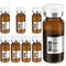 Empty Sterile Vial Sealed with Butyl Rubber Stopper and Flip Top Closure,Type 1 Borosilicate Glass Tubing,Individually Packed (10mL 8Pcs (Amber))...