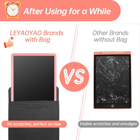 LCD Writing Tablet for Kids Doodle Board with Bag, Electronic Digital Colorful Screen Drawing Tablet, Etch a LEYAOYAO 10-Inch Drawing Pad Sketch P...