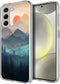Fashion Case for Samsung Galaxy S24, Mountain Landscape Sunrise Aesthetic Mountain Sunset Shockproof Design Pattern Slim Soft Protective Clear Cas...