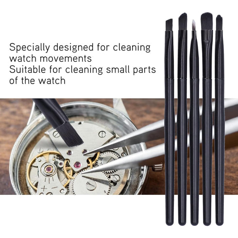 Watch Brush, Small Part Cleaning Convenient Watch Cleaning Brush Soft Brush Hair Comfortable Easy Carrying for Watch Repairing Workers for Watch S...