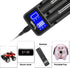Intelligent Charger, Snado LCD Display Universal Smart Charger for Rechargeable Batteries Li-ion Batteries 18650 18490 18350 17670 17500 16340 145...