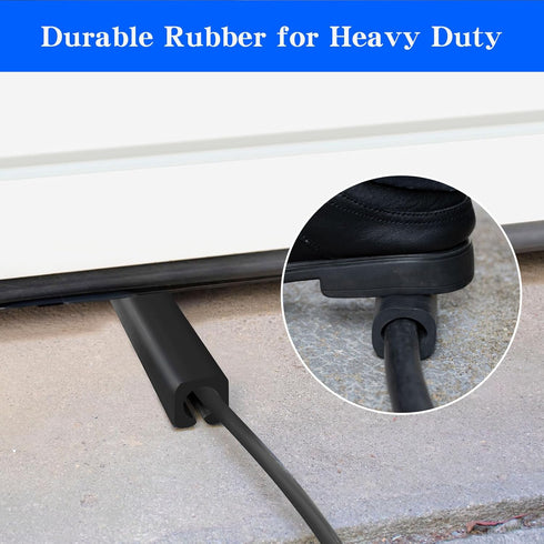 EV Charger Cable Protector, Garage Door Pass Through, Electric Car Charging Cable Protector, Heavy-Duty Soft Rubber, ID 15mm, for Tesla Gen 3 Wall...