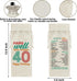 40th Birthday Gifts Wine Bag Congratulations Gifts for Women Men Parents Mom Dad Anniversary Favors 1984 with Time Information Wine Gift Bag...