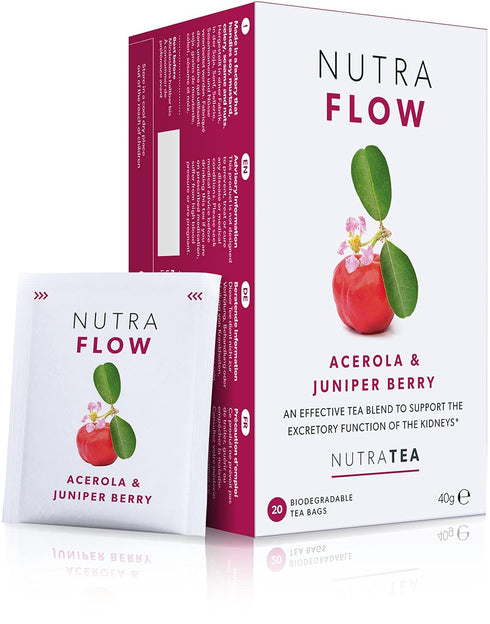 NUTRAFLOW Herbal Tea Blend – Includes Horsetail, Yarrow & Goldenseal - Support Health Cleansing Process - 20 Enveloped Tea Bags - by Nutra Tea - (...