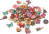 MegaPet 300pcs Assorted Wood Buttons Butterfly Guitar Cat Flat Round Heart Shaped Decorative Button Mixed Painting 2 Holes for Sewing Clothing Cra...