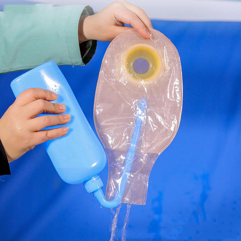 500ML Colostomy Bag Cleaning Tool-Stoma Bags Plastic Cleaning Bottle ,colostomy Supplies,Reusable Wash Bottle Blue...