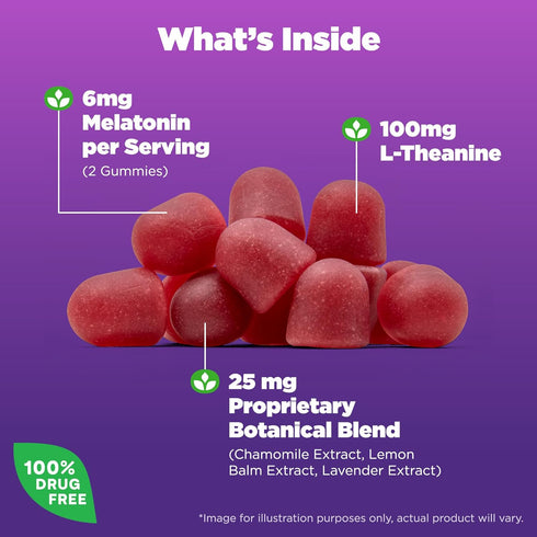 Natrol Sleep+ Calm Melatonin Gummies for Adults, Sleep Gummies, Strawberry Flavor, 60 Gummies, 30 Day Supply...